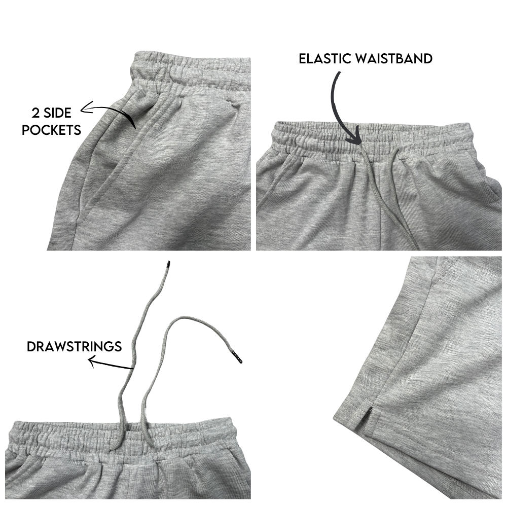 hfa women's high-waisted cotton sweat shorts