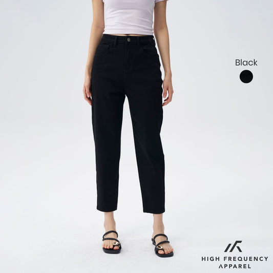 BW High Waisted Ankle-Length Mom Denim Jeans