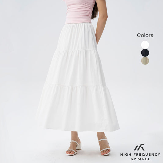 3-Tier Flowy Maxi Skirt