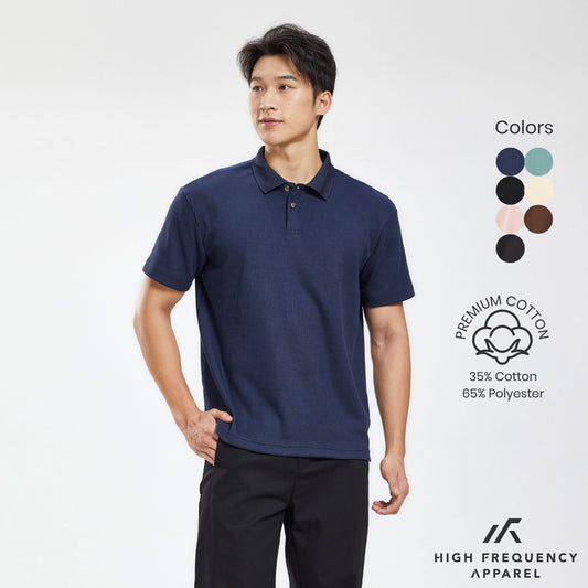 Waffle Knitted Polo T-Shirt