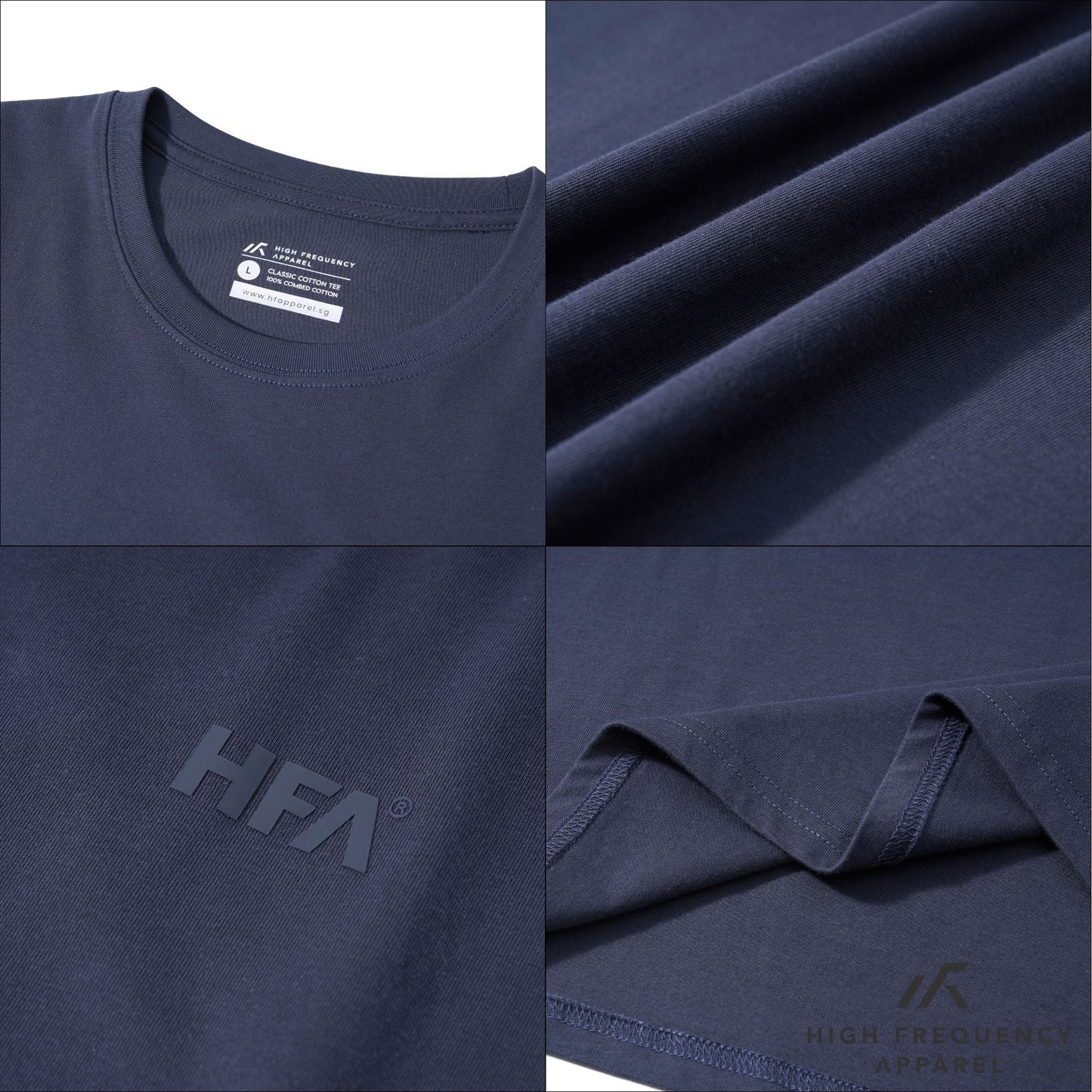 hfa unisex combed cotton classic tee