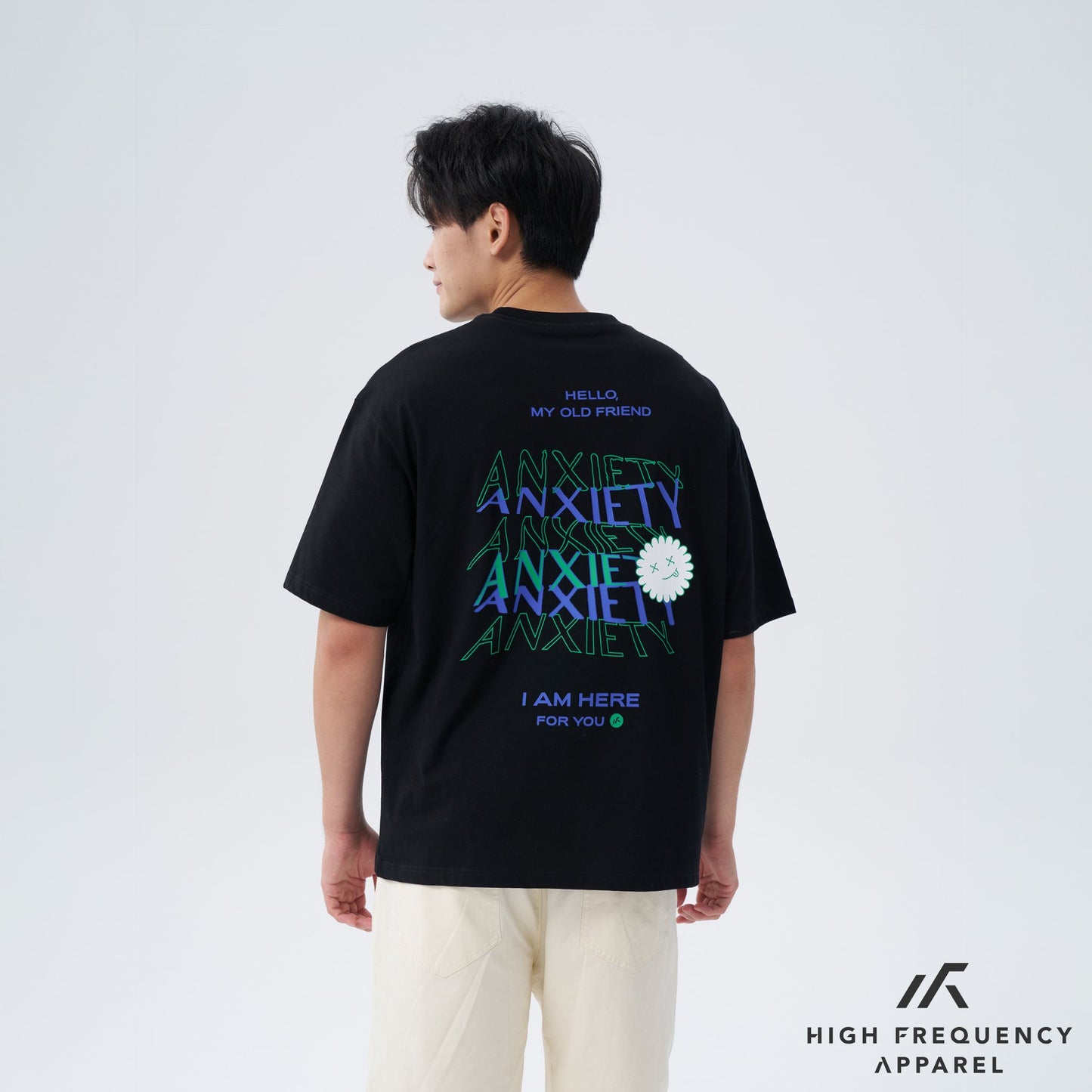 hfa unisex anxiety oversized graphic tee