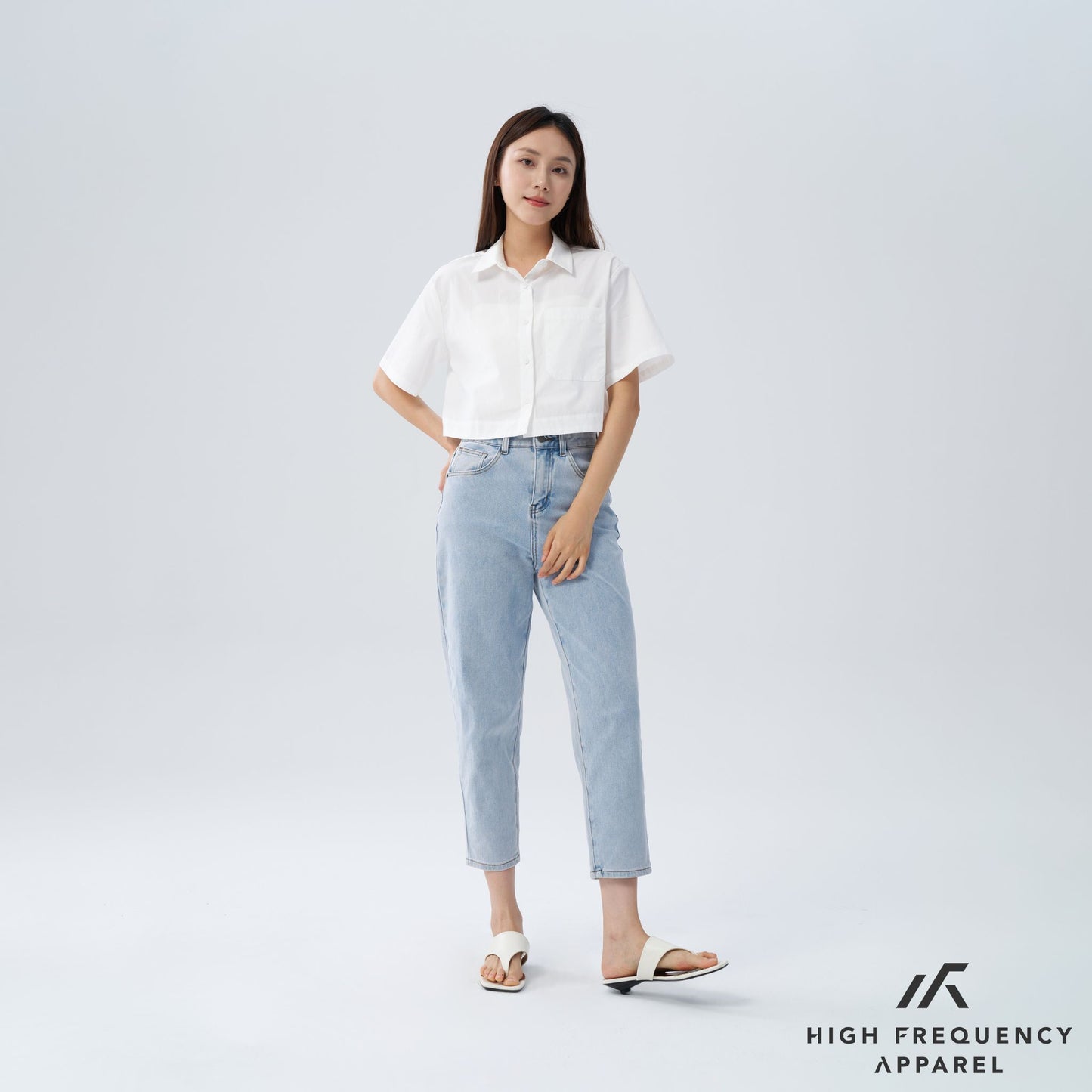 hfa women’s relaxed fit boxy crop shirt