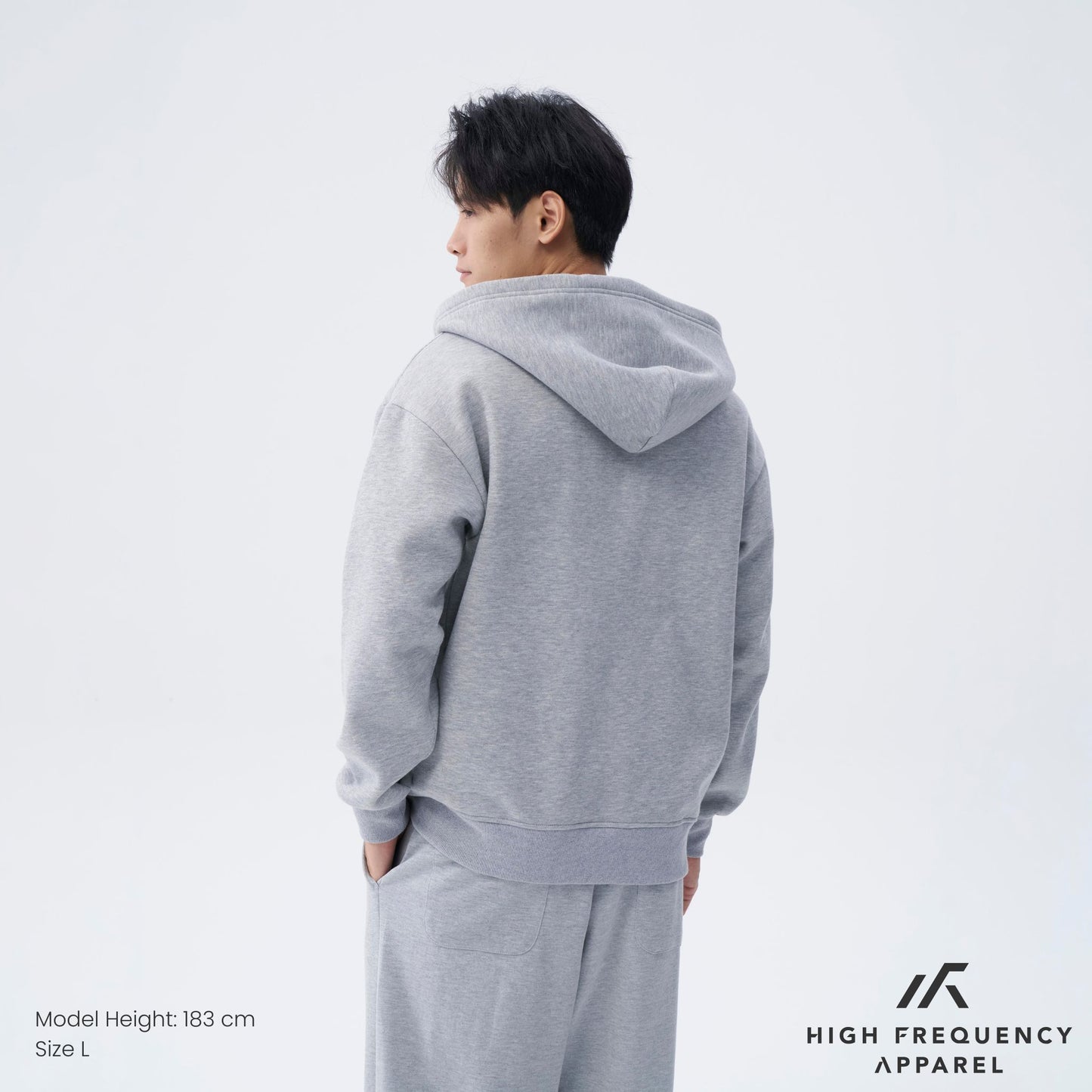 hfa unisex two-way zipper fleece hoodie