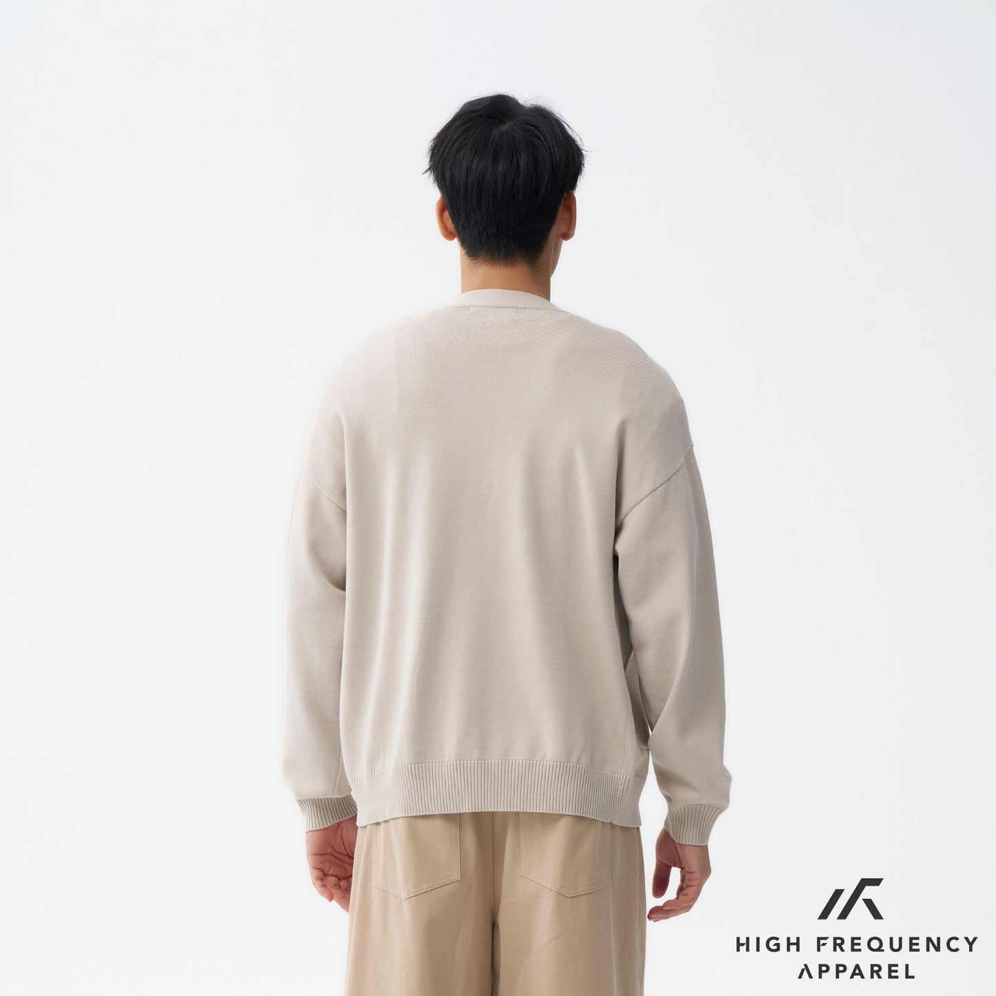 hfa men's relax fitted knitted cardigan