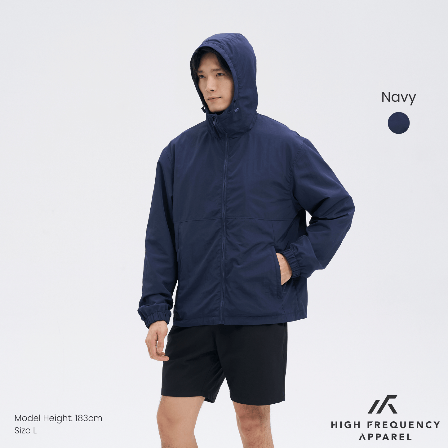 waterproof hooded windbreaker jacket