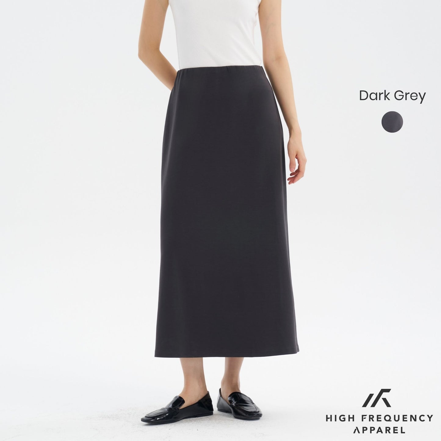 women's minimalist tencel flowy maxi skirt