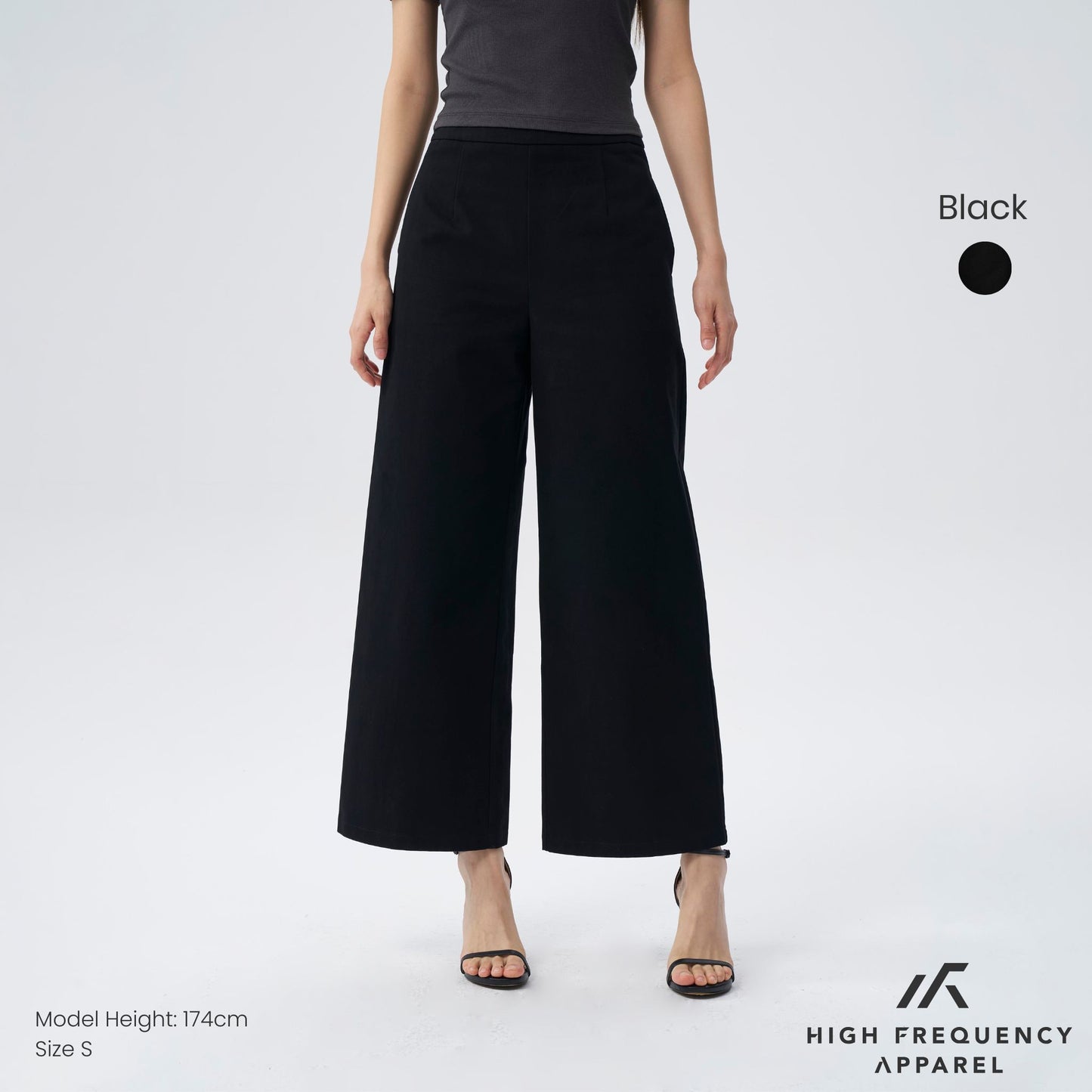 hfa women's high-waisted wide leg minimalist chino pants