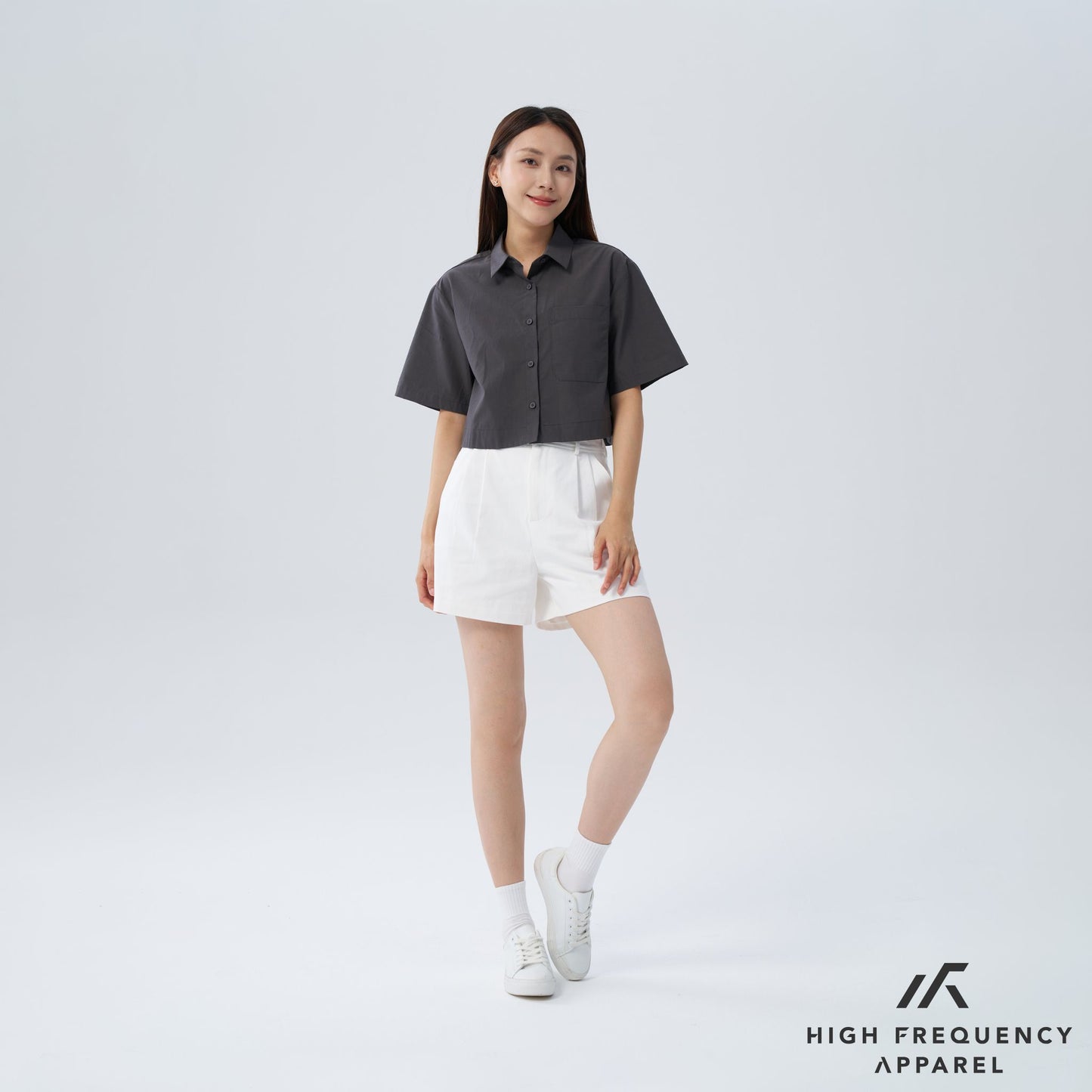 hfa women’s relaxed fit boxy crop shirt