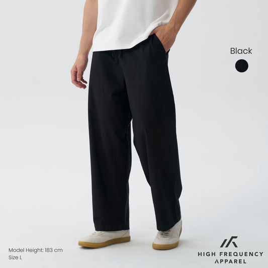 Wide Leg Relaxed Cotton Pants