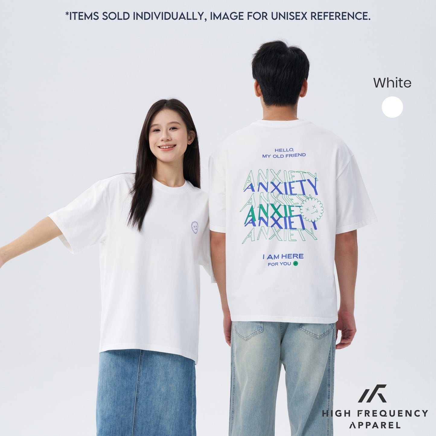 hfa unisex anxiety oversized graphic tee
