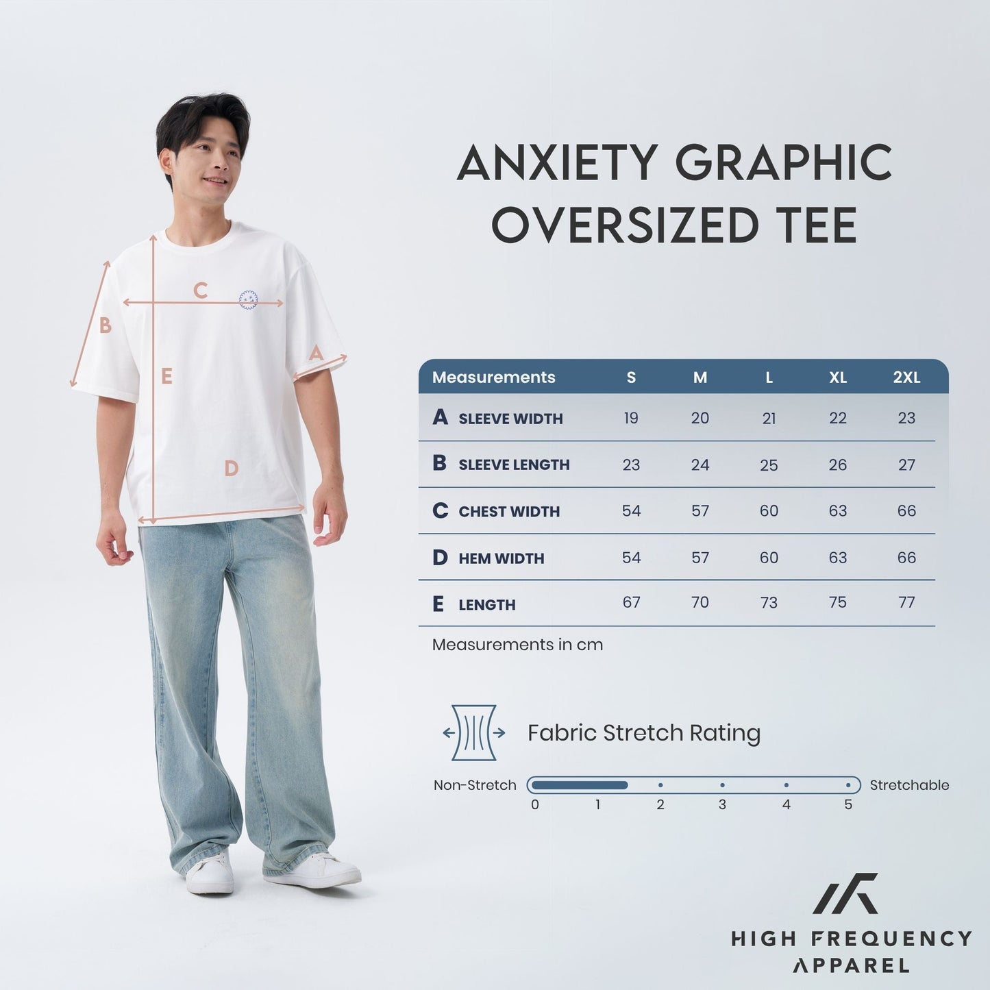 hfa unisex anxiety oversized graphic tee