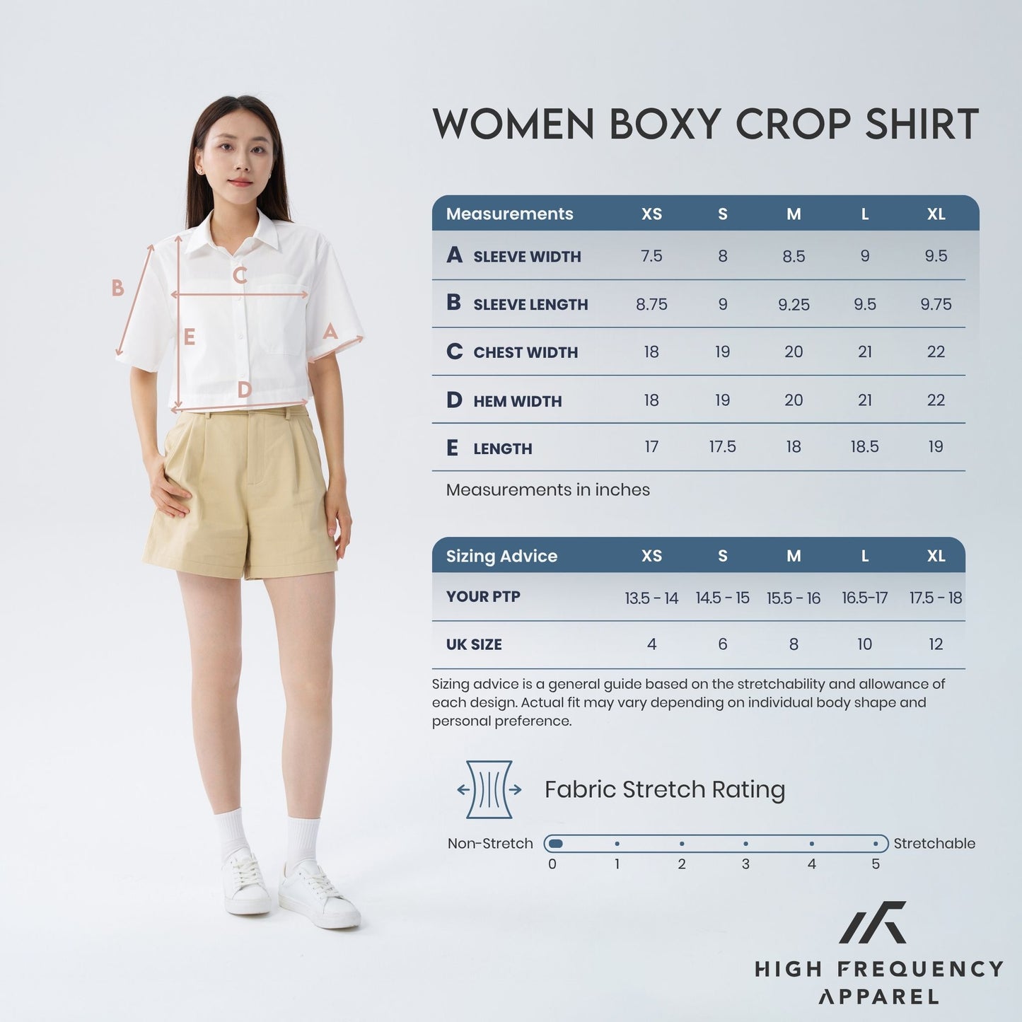 hfa women’s relaxed fit boxy crop shirt