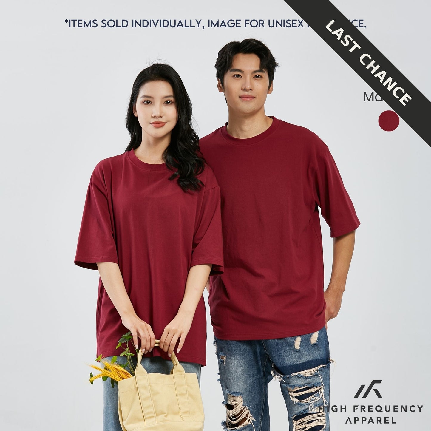 unisex oversized stretch cotton crew neck t-shirt