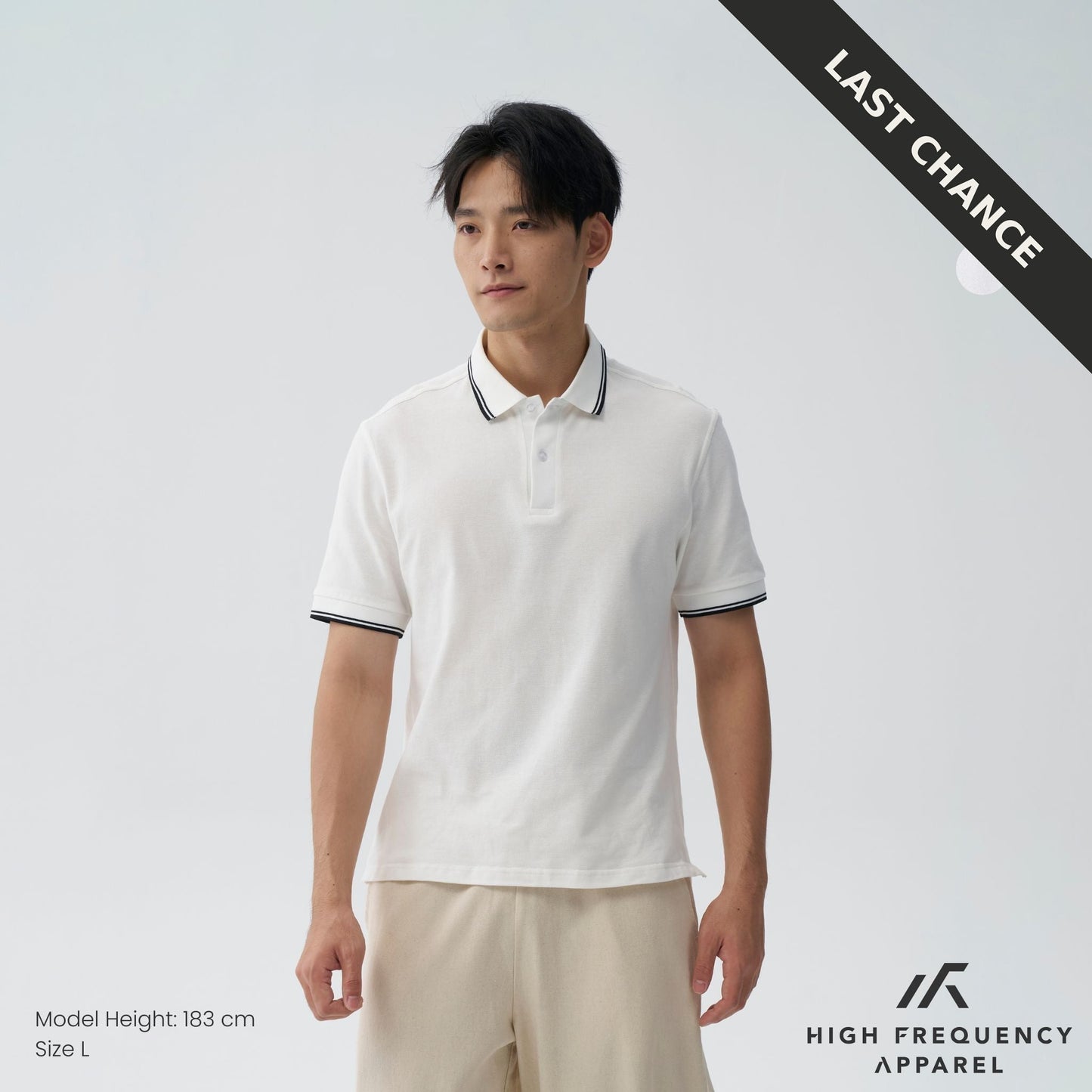 striped collar piqué polo – slim fit