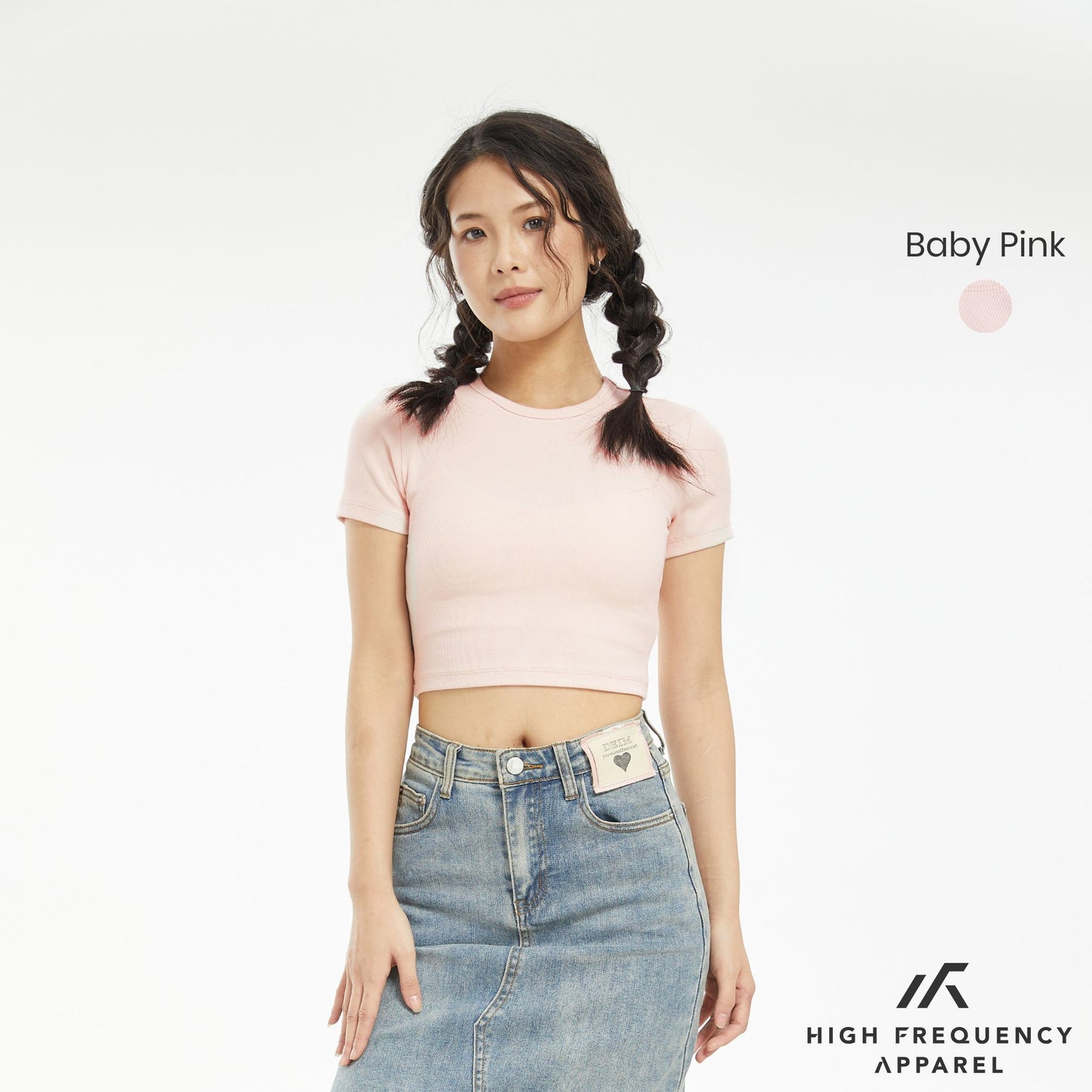 hfa women's ribbed crop top