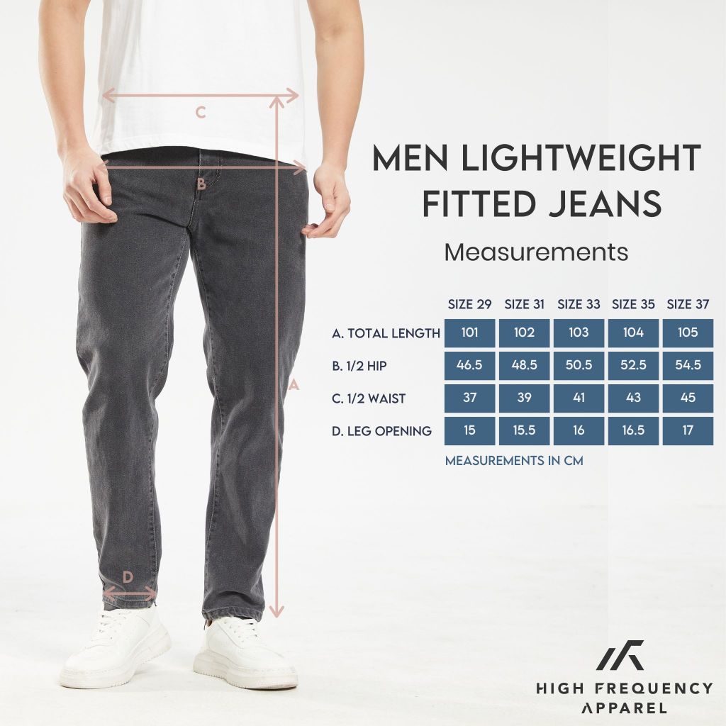 hfa men's black regular fitted mid-waisted denim jeans