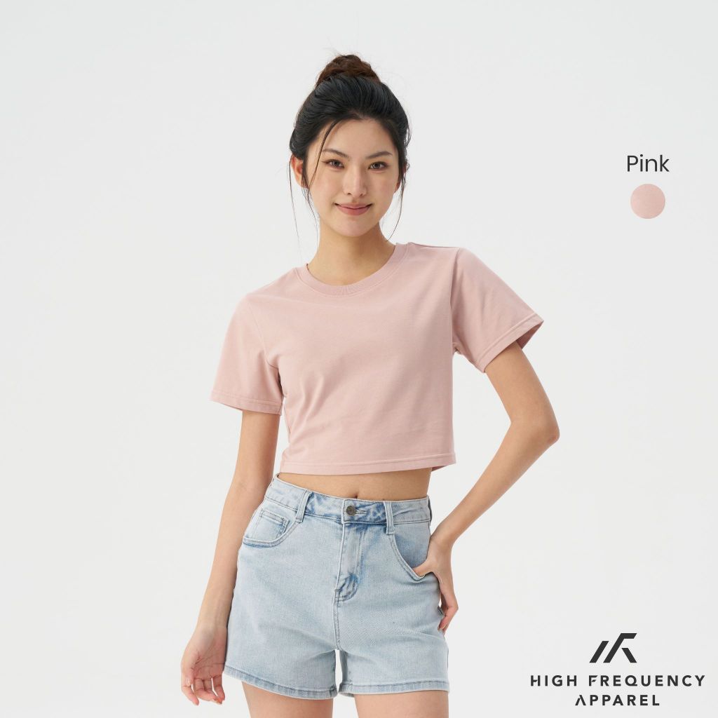 hfa women's cotton cropped boxy t-shirt