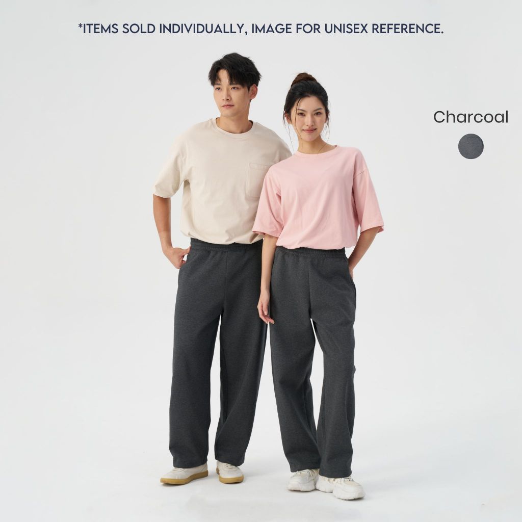 hfa unisex wide leg sweatpants with adjustable cuffs