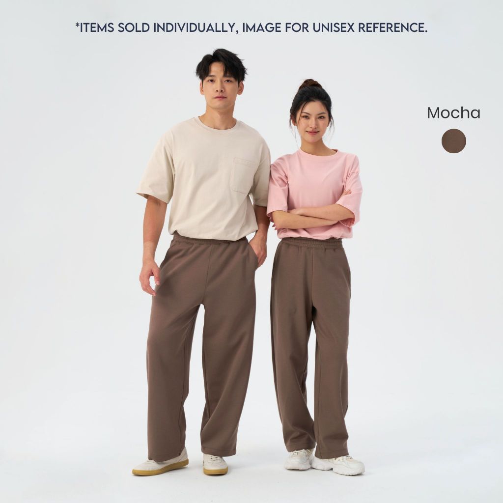 hfa unisex wide leg sweatpants with adjustable cuffs