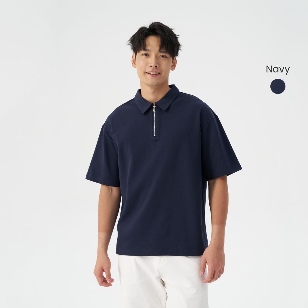 hfa cooling quarter zip polo 220gsm oversized tee