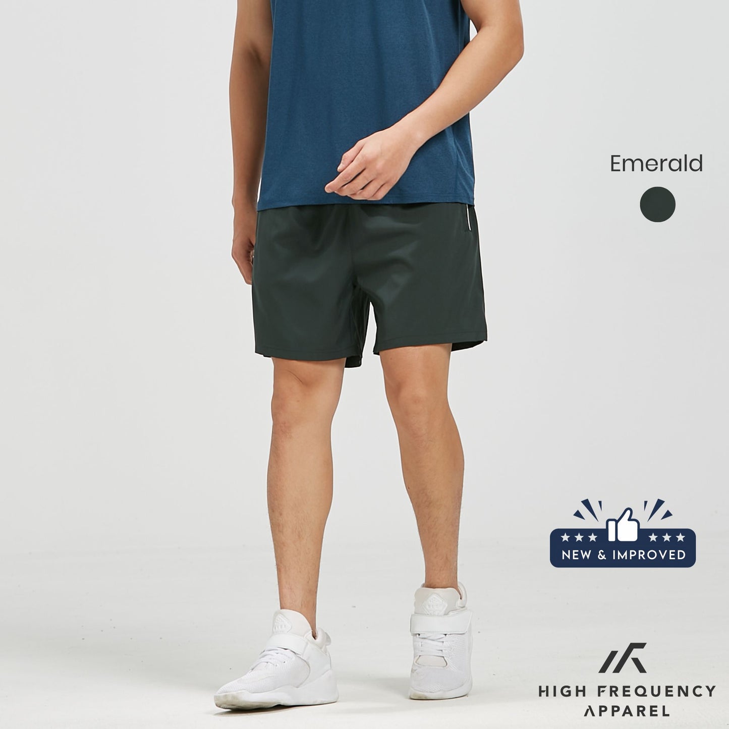 hfa unisex dri-fit ultra cooling sports shorts with zippered pockets
