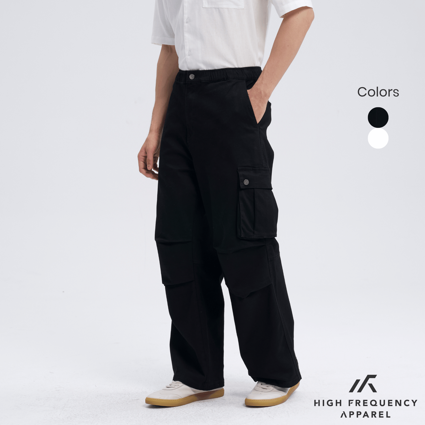 heavy duty wide leg cargo pants