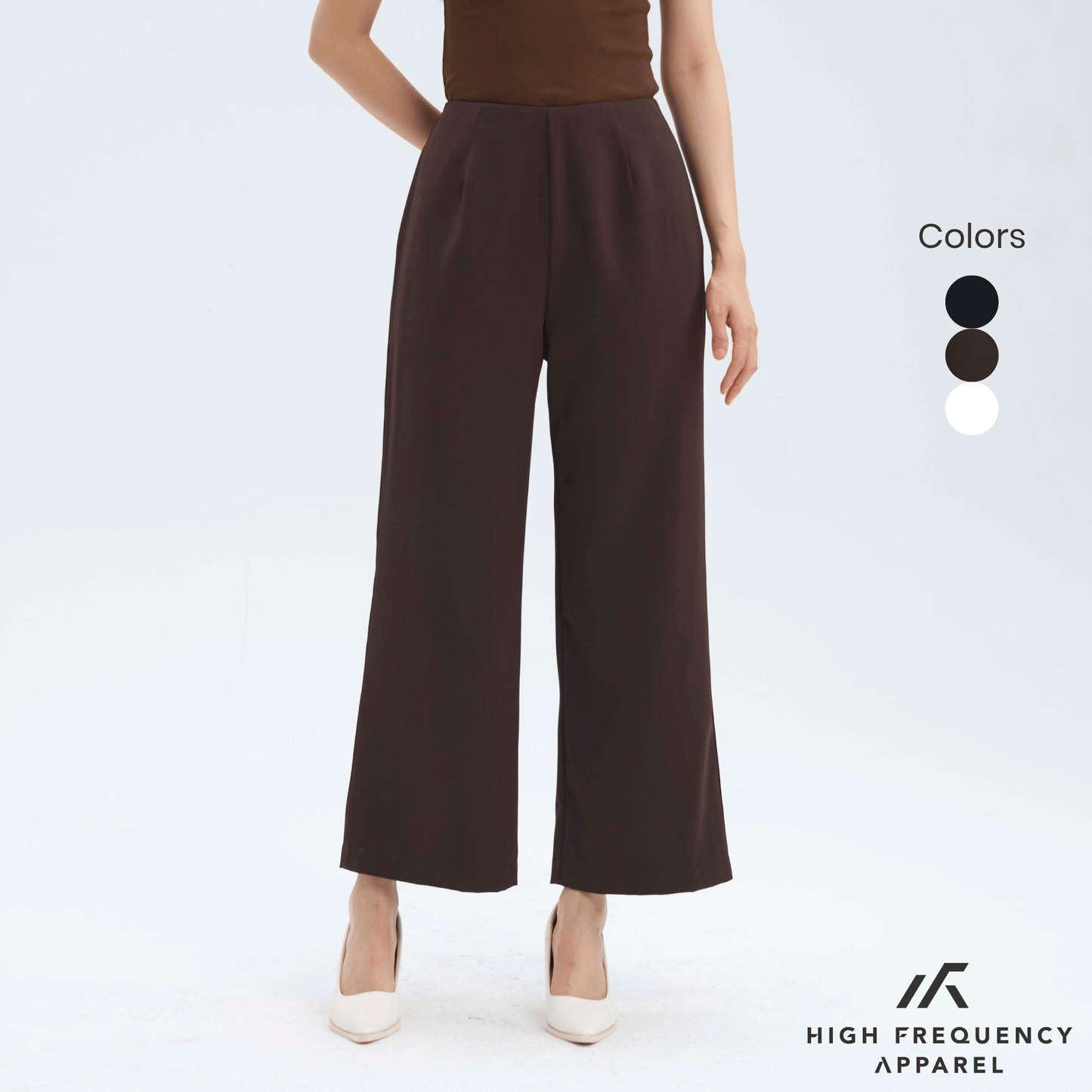 minimal straight-leg work trousers