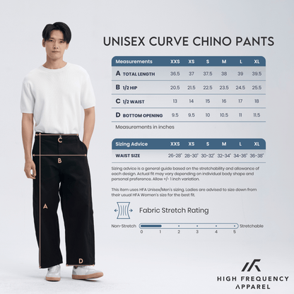 Unisex Curve Chino Pants