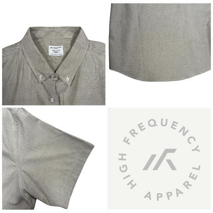 HFA Men's Oxford Short Sleeve Relax Fitted Shirt - 100% Premium Cotton
