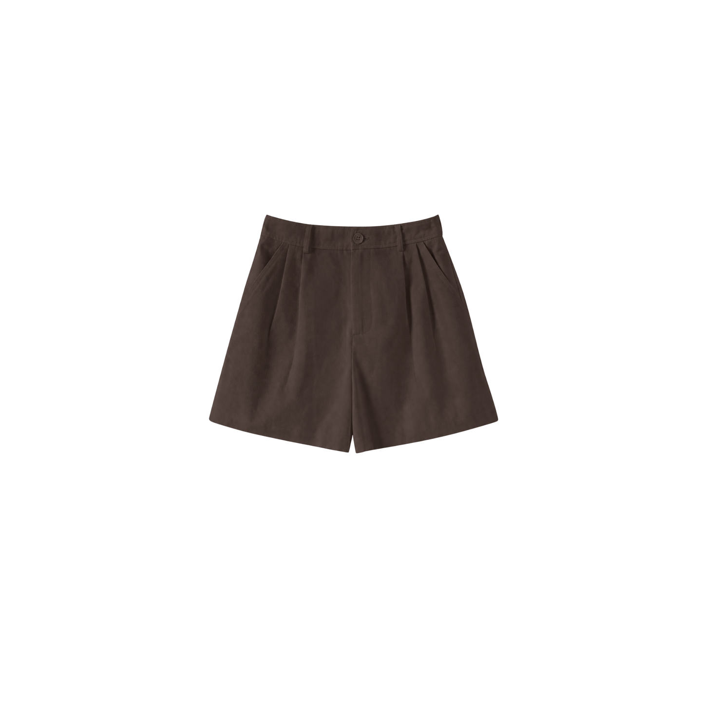 double pleated chino high-waisted shorts