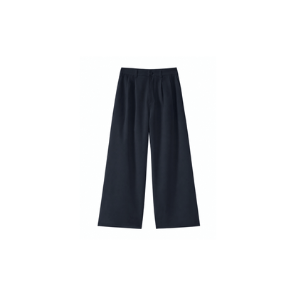 Crease-Free Double Pleated Trousers