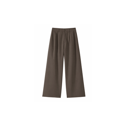 Crease-Free Double Pleated Trousers