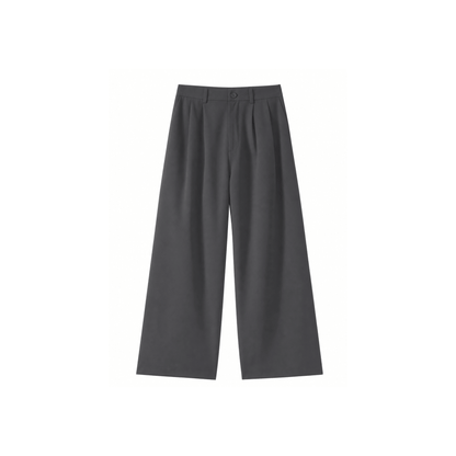 Crease-Free Double Pleated Trousers