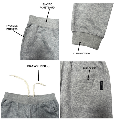 HFA Men's Cotton Tapered Fit Ultra Soft Sweat Pants