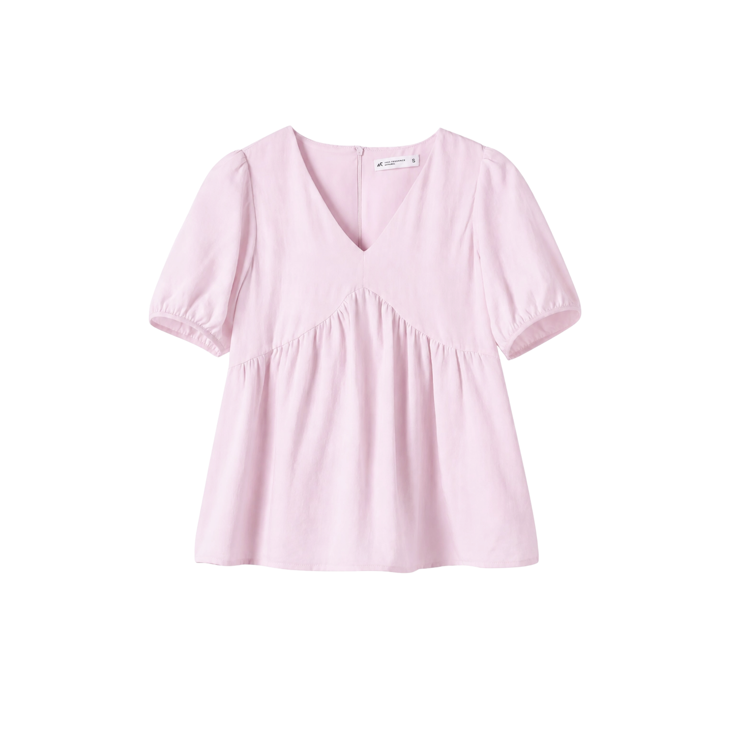 v-neck short sleeve flowy babydoll blouse