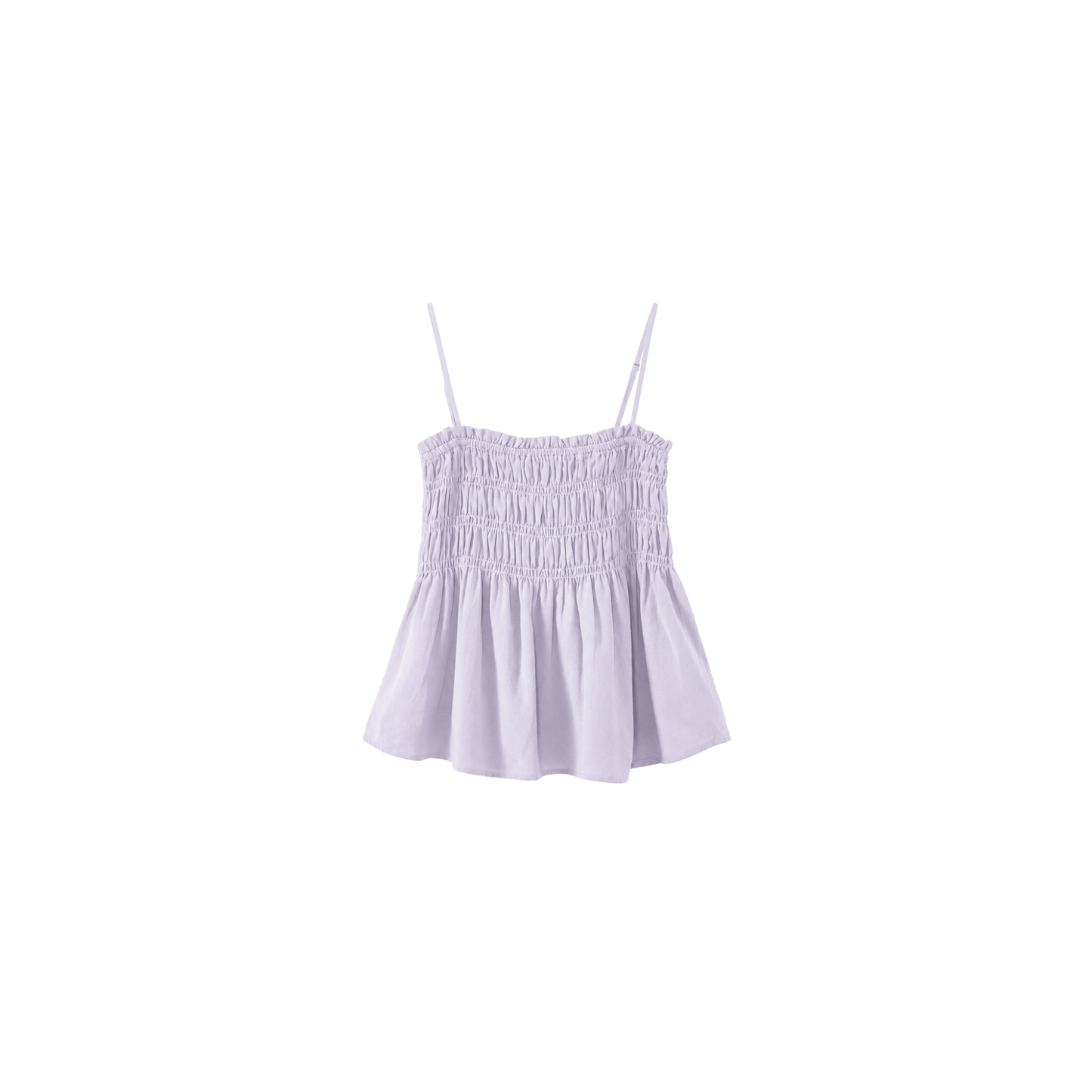 smocked 3-tiered spaghetti top