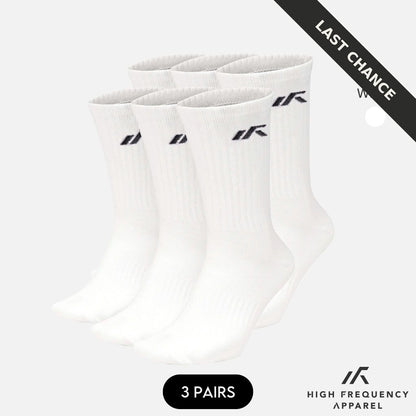 [Pack of 3] Unisex Dri-Fit Crew Sports Socks With Cushioned Sole