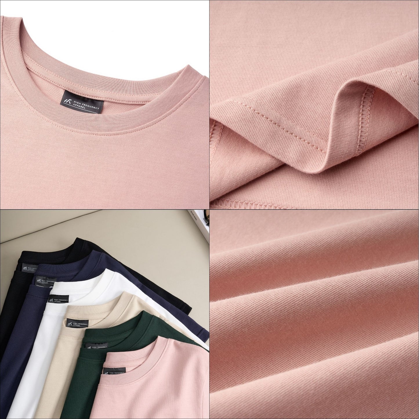 hfa women's cotton cropped boxy t-shirt