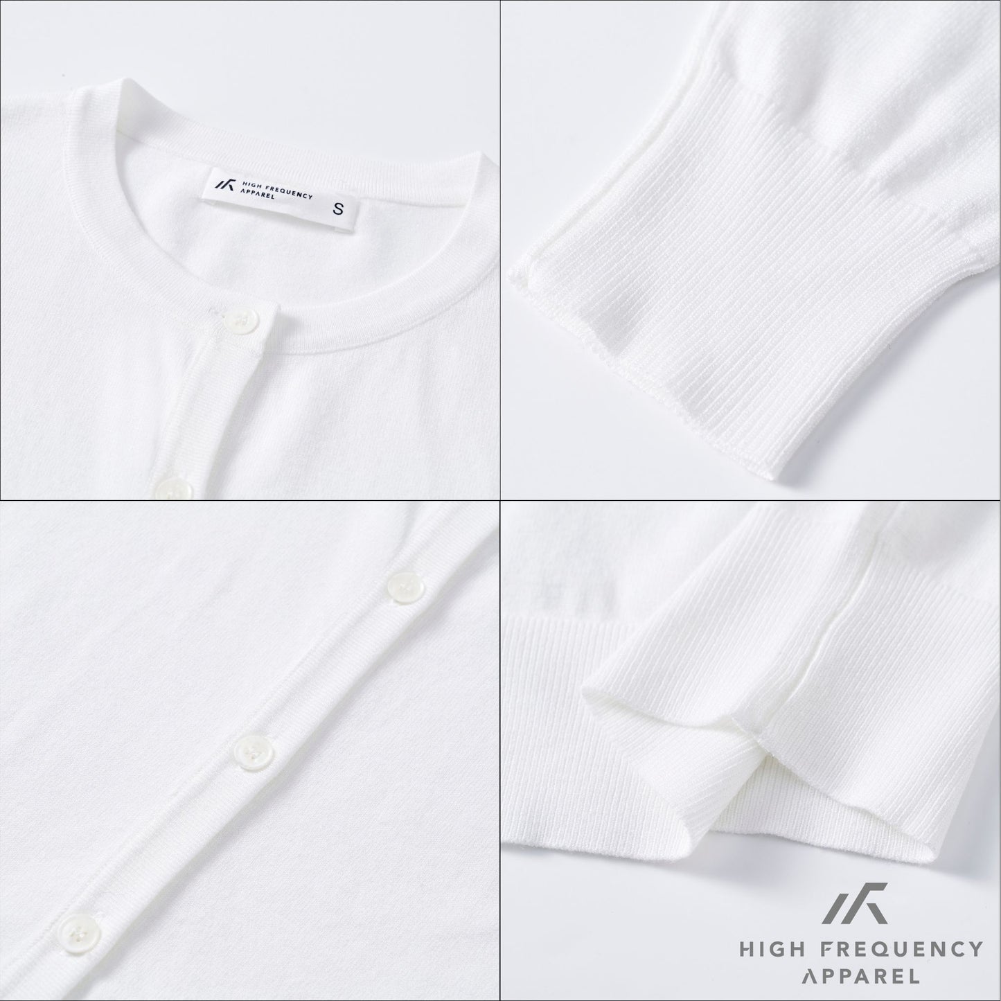 hfa women’s crew neck long sleeve cardigan