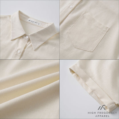 Cuffed Short Sleeve Pocket Shirt – Relaxed Fit