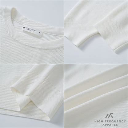 HFA Unisex Loose Fit Heavyweight Knitted Long Sleeve Pullover