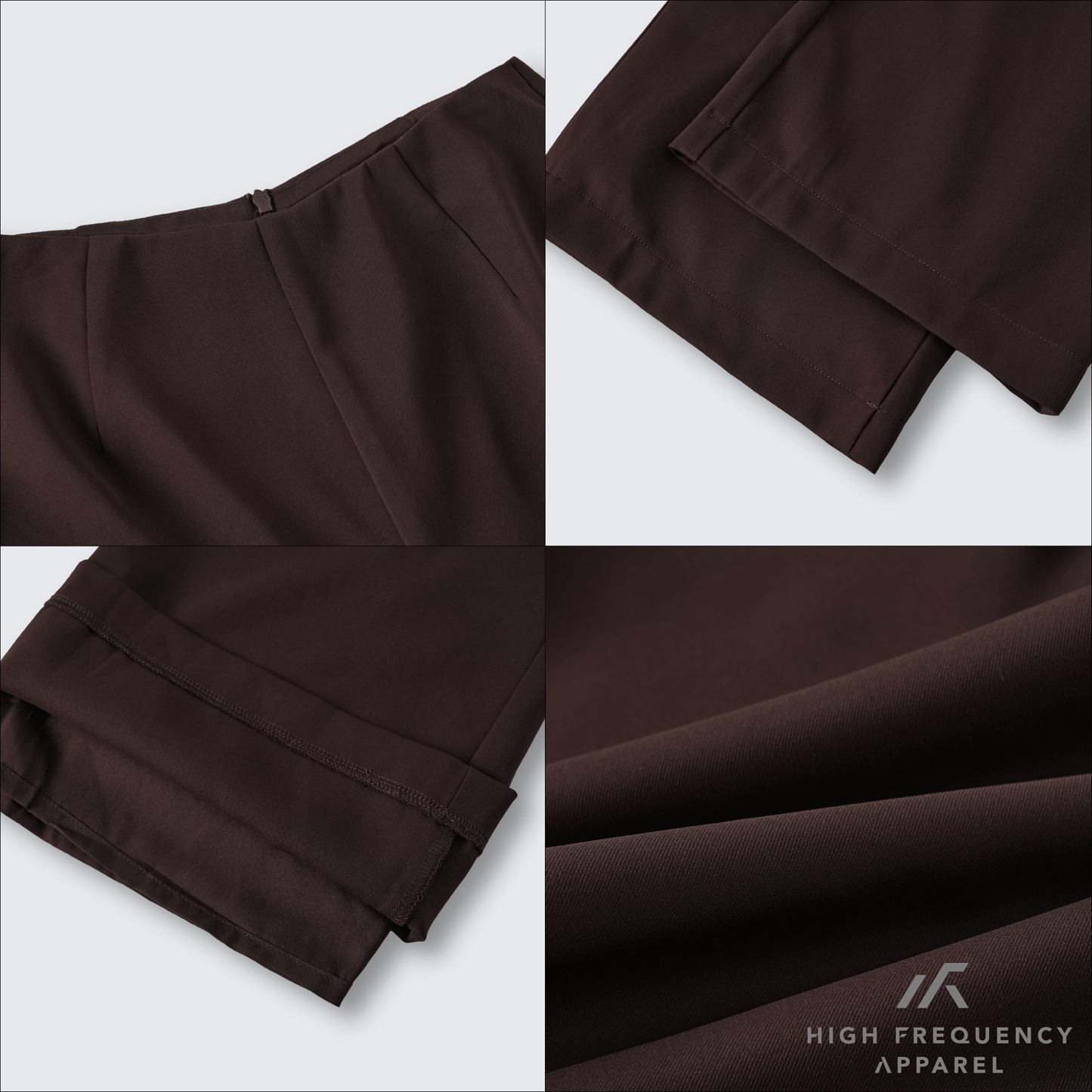 minimal straight-leg work trousers
