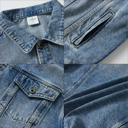 HFA Unisex Oversized Denim Jacket – Timeless Relaxed Fit