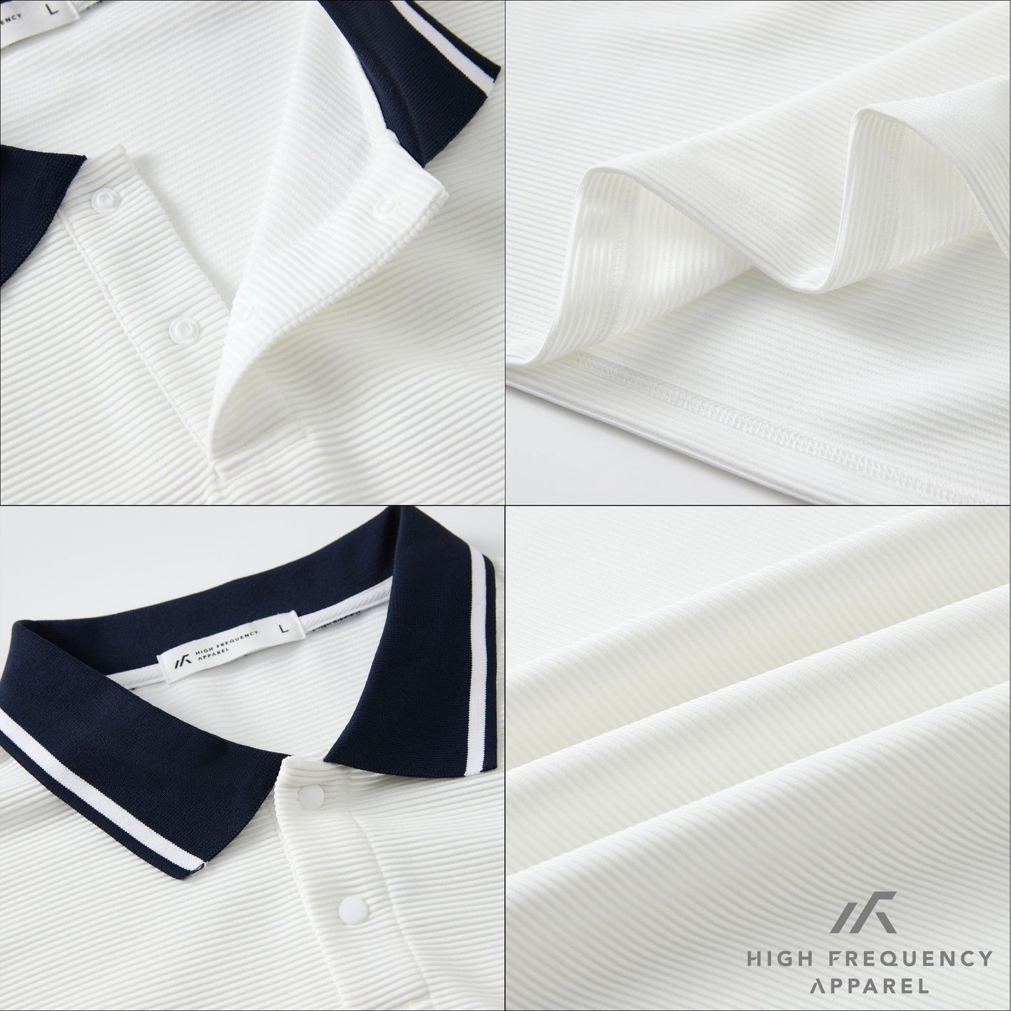 hfa men's oversized textured polo shirt