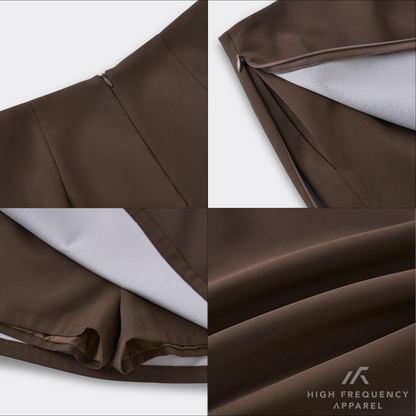 Adjustable Side-Zip Skorts With Hidden Pocket