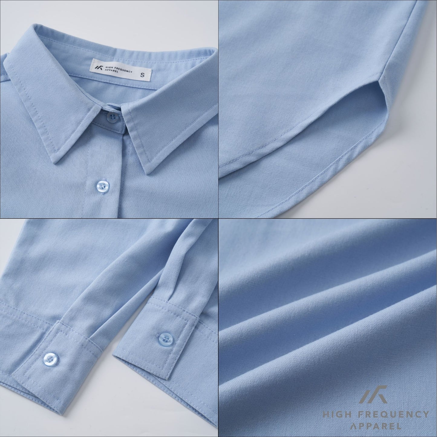 hfa unisex ultra curved hem long sleeve relaxed shirt