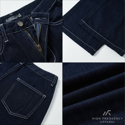 HFA Women’s Ultra Wide Leg Dark Denim Jeans