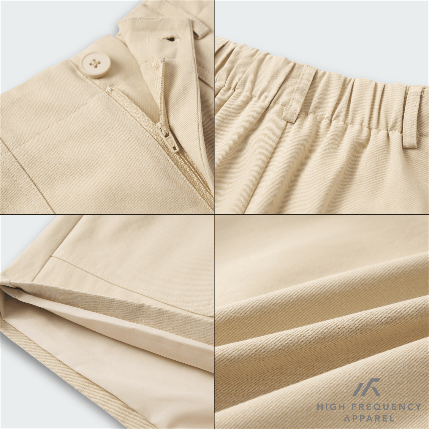 structured panel pocket shorts with waistband