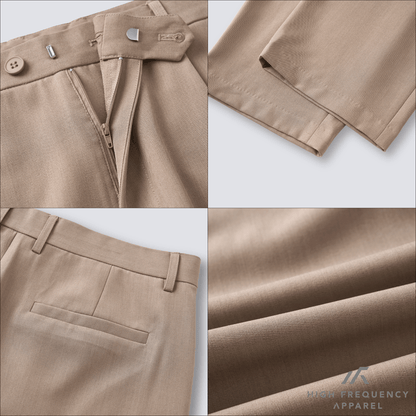 Men’s Single Pleated Creasefree Work Trousers